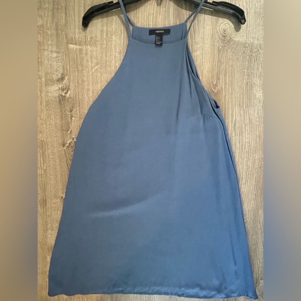 Blue High Neck Forever 21 sundress